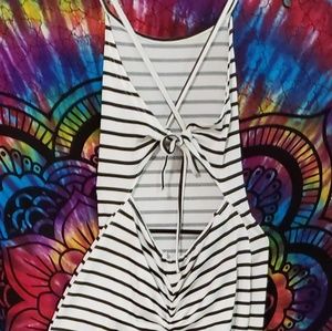 Womens stripped maxi dress